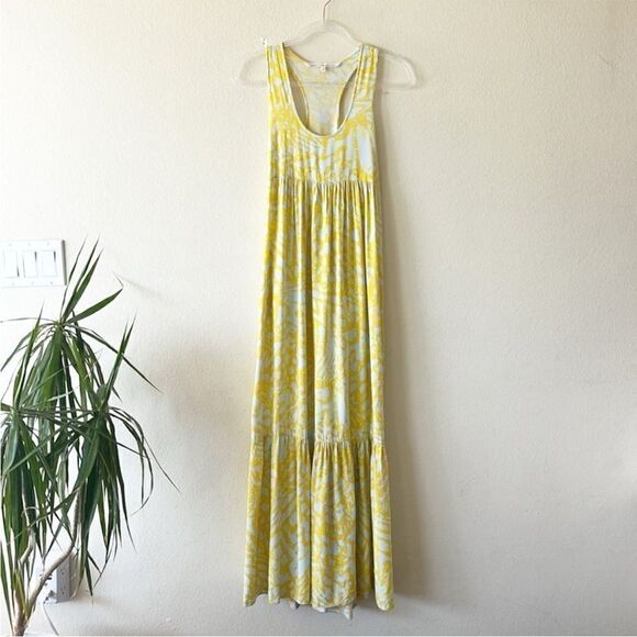 Rachel Rachel Roy Yellow Print Maxi Dress - Picture 1 of 8